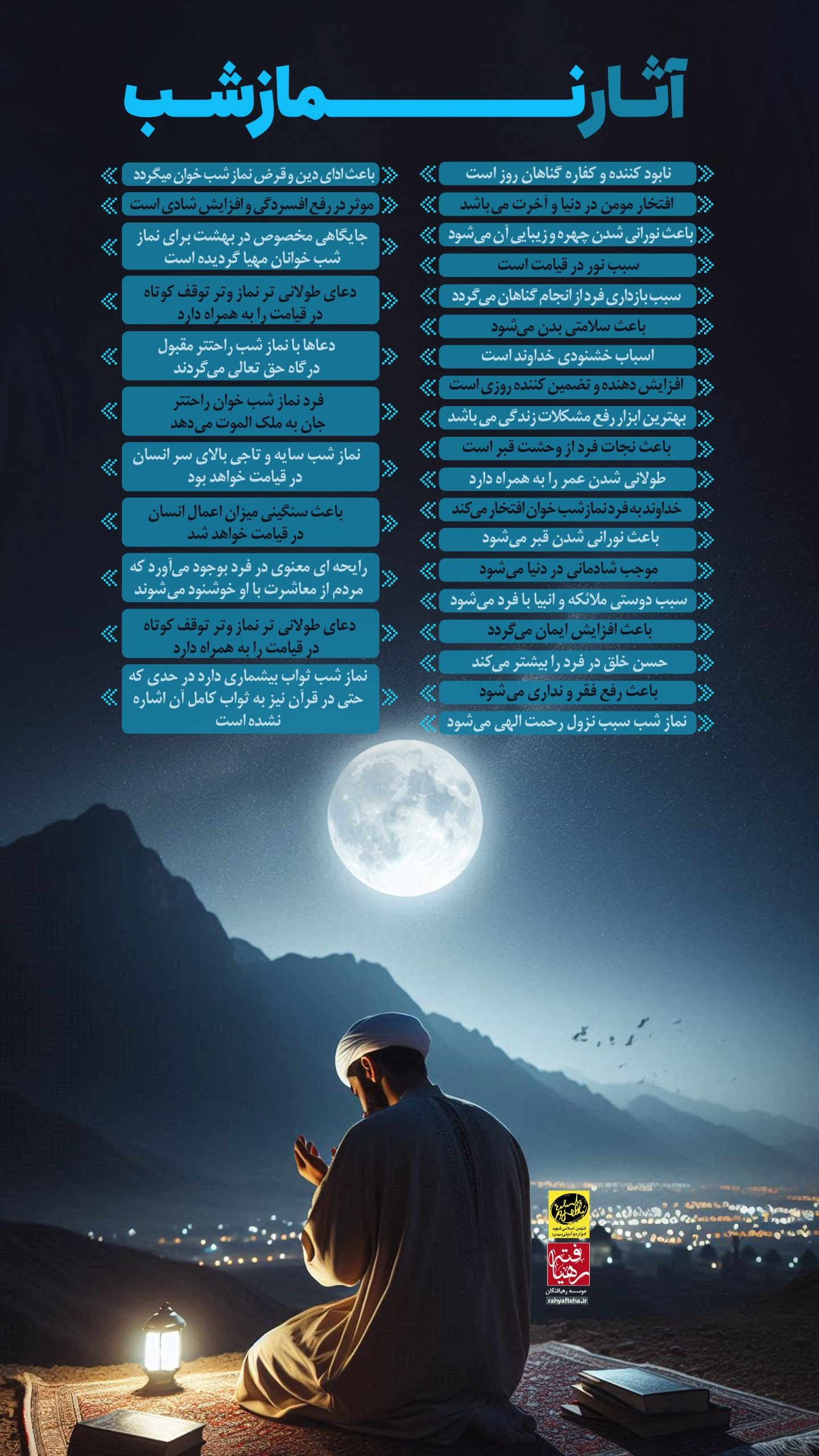 اینفوگرافی/آثار نماز شب
