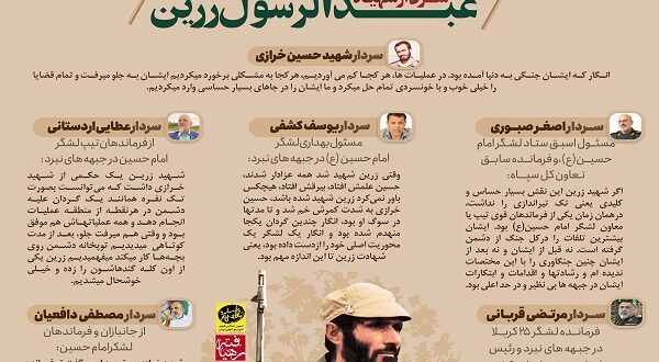 اینفوگرافی/سردار شهید عبدالرسول زرین