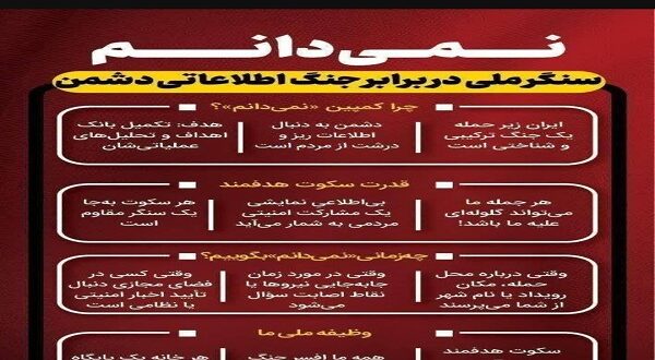 اینفوگرافی/سنگر ملی در برابر جنگ اطلاعاتی دشمن